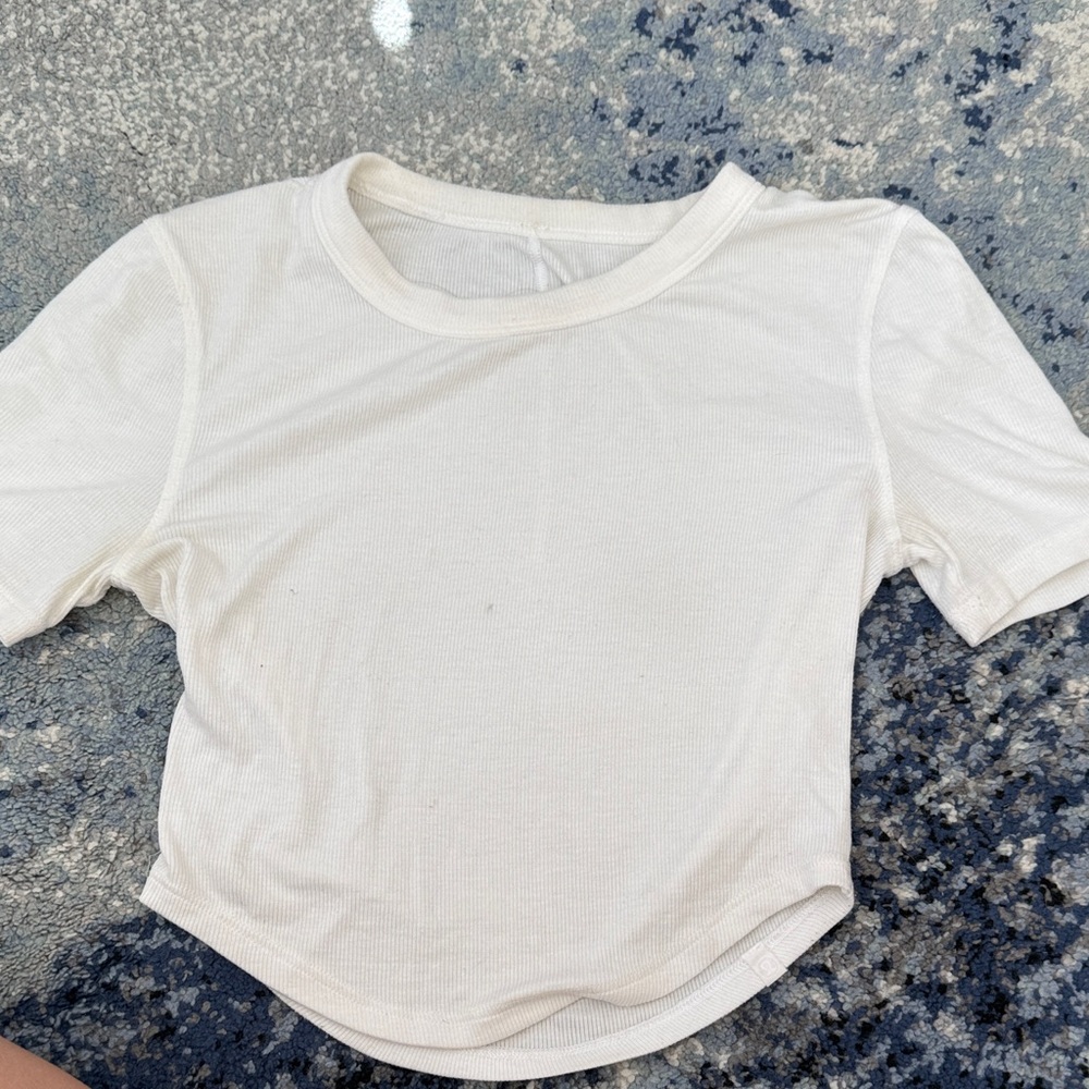 lululemon athletica White Crop Top
